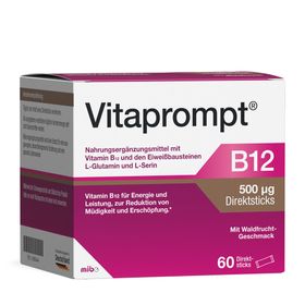 Vitaprompt® B12 500 μg Direktsticks mit Eiweißbausteinen