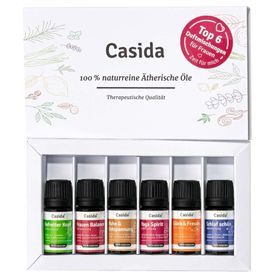 Casida® Duftmischungen für Frauen TOP 6 Set – 100 % naturreine Öle