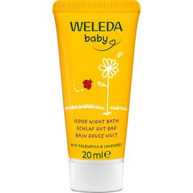 Weleda Baby Calendula Schlaf Gut Bad – sanftes Pflegebad zur abendlichen Entspannung für Babys