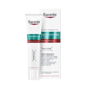 Eucerin® DERMOPURE CLINICAL Hydra Repair – Creme für trockene Haut nach Aknetherapie mit Ceramiden & SymSITIVE* + DermoPure Clinical Porenverf. Reinigungsgel 20ml GRATIS