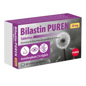 Bilastin PUREN  - Antiallergikum zur Linderung von Allergie, langanhaltende Wirkung, einfache Einnahme