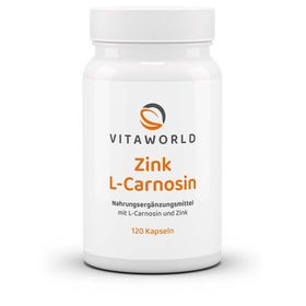 VitaWorld Zink L-Carnosin Kapseln mit 300 mg L-Carnosin