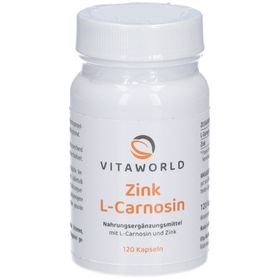 VitaWorld Zink L-Carnosin Kapseln mit 300 mg L-Carnosin