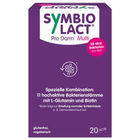 SymbioLact Pro Darm Multi – Sticks mit 28 Mrd. Bakterien, L-Glutamin & Biotin