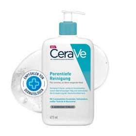 CeraVe Porentiefe Reinigung: Schäumendes Reinigungsgel mit Salicylsäure für das Gesicht bei unreiner und zu Akne neigender Haut