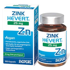 Zink Hevert 25 mg – Kapseln mit Zink und Kupfer zur Immunsystempflege