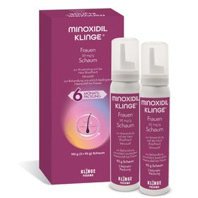 Minoxidil Klinge® Frauen 50 mg/g Schaum - Zur Behandlung von erblich bedingtem Haarausfall bei Frauen