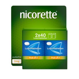 Nicorette Fruit 2 mg: Nikotin Lutschtabletten zur Rauchentwöhnung - Jetzt 10% mit dem Code 10nicorette sparen sparen*