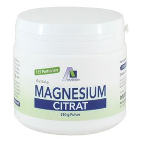 Avitale Magnesiumcitrat Pulver - 155 Portionen mit 370mg Magnesium