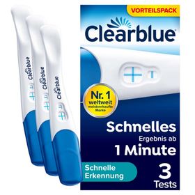 Clearblue Schwangerschaftstest schnelle Erkennung - 3er