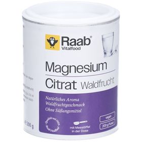 Raab Vitalfood Magnesiumcitrat Waldfrucht Pulver