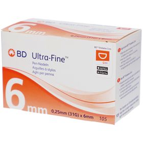 BD Ultra-Fine™ Pen-Nadeln 6 mm (31G) x 0,25 mm