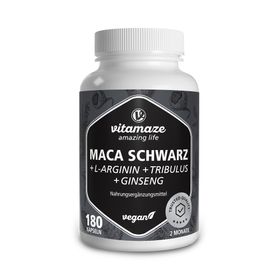 Vitamaze Maca Schwarz + L-Arginin + Tribulus + Ginseng