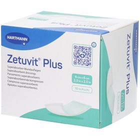 Zetuvit® Plus Superabsorber-Wundauflage steril 6 x 6 cm