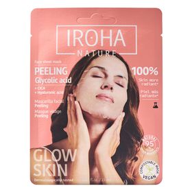 IROHA NATURE Peeling-Maske für perfekte Haut mit Glykolsäure