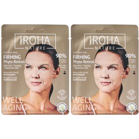 IROHA NATURE Straffende und Anti-Aging Blattmaske mit Bakuchiol