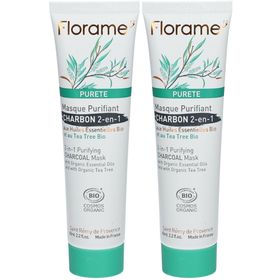 Florame PURETE Reinigende Maske CHARBON 2-in-1