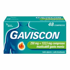 GAVISCON Compresse Masticabili Gusto Menta 250mg + 133,5mg