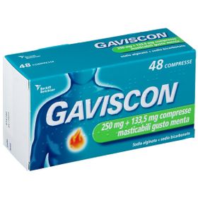 GAVISCON Compresse Masticabili Gusto Menta 250mg + 133,5mg