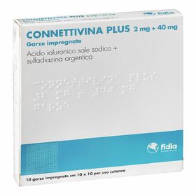 CONNETTIVINA Plus Garze impregnate 2 mg + 40 mg