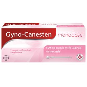 Gyno-Canesten 500mg Monodose per Candida Capsula Vaginale e Applicatore