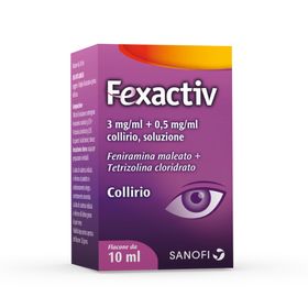 Fexactiv 3 mg/ml + 0,5 mg/ml Collirio , Soluzione