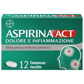 Aspirina Act 1000mg Dolore e Infiammazione Antinfiammatorio Compresse