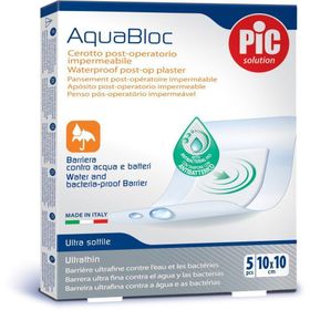 Cerotto Pic Aquabloc 10X10Cm Antibatterico 5 Pezzi