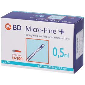 BD Micro-Fine™ + 0,5 ml 0,33 ml (29G) x 12,7 mm