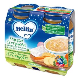 Mellin Baby Abendessen Komplett Formaggino Pasta 2 Stück à 200 g Mellin