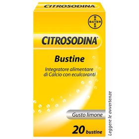 Citrosodina Effervescente Digestivo con Calcio Bustine Limone