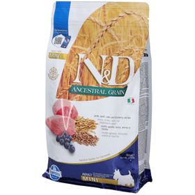 Trockenfutter Farmina N&D Low Ancestral Grain - Lamm, Dinkel, Hafer & Heidelbeere - Hund Adult Mini