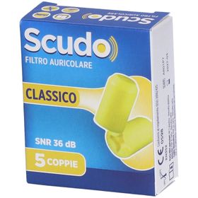 Klassisches Ohrschutzfilter-Schild SNR 36 dB 7-12mm 5 Paare Pasquali