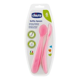 Chicco Silikonlöffel Weiblich 2er-Pack 6m+ Chicco