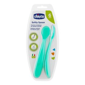 Chicco Silikonlöffel Männlich Bi-Pack 6m+ Chicco
