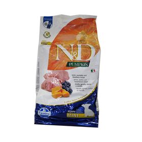 Trockenfutter Farmina N&D Pumpkin Lamm & Heidelbeere - Puppy Mini für Welpen