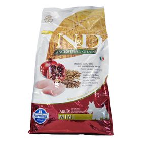 Trockenfutter Farmina N&D Low Ancestral Grain - Huhn, Dinkel, Hafer & Granatapfel - Hund Adult Mini