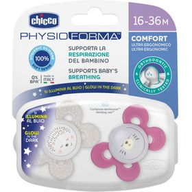 Chicco Schnuller Comfort Lumi aus Silikon G16-36 Monate 2 Chicco