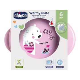 Chicco Warmhalteteller "Warmy" rosa 6 M+