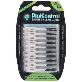Plakkontrol Bürste & Reinigung Carbon 40 Stück