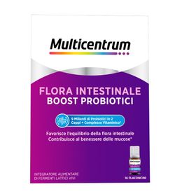 Multicentrum Flora Intestinale Boost Probiotici Integratore Fermenti Lattici Intestino