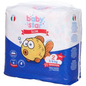 Babystar Slim Windeln 3/6kg Größe 2 Mini 21 Stück Babystar