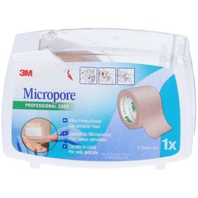 Mikroporen-Pflaster Surgical Tape Tan M5x25mm Spender Mikropore