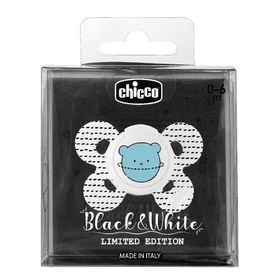Chicco Schnuller Comfort Schwarz&Weiß Silikon 0-6 Monate Chicco