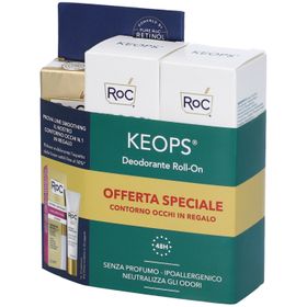 ROC KEOPS Deodorante Roll-On Pelle Normale Set da 2