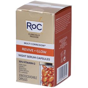 RoC® MULTI CORREXION® Revive + Glow Night Serum Capsules