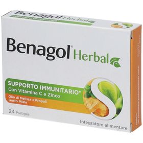 Benagol® Herbal Supporto Immunitario con Vitamina C e Zinco Gusto Miele