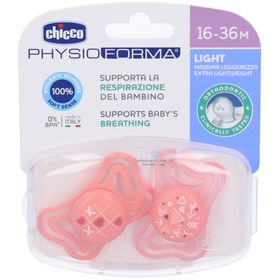 Chicco Schnuller Light Rosa Silikon 16-36m 2 Stück Chicco