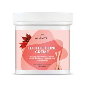 ALMIVITAL Leichte Beine Creme mit rotem Weinlaub und Legactif Wirkkomplex