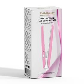 ErthSkin London Go & Glide Mini Haarglätteiser Rosa